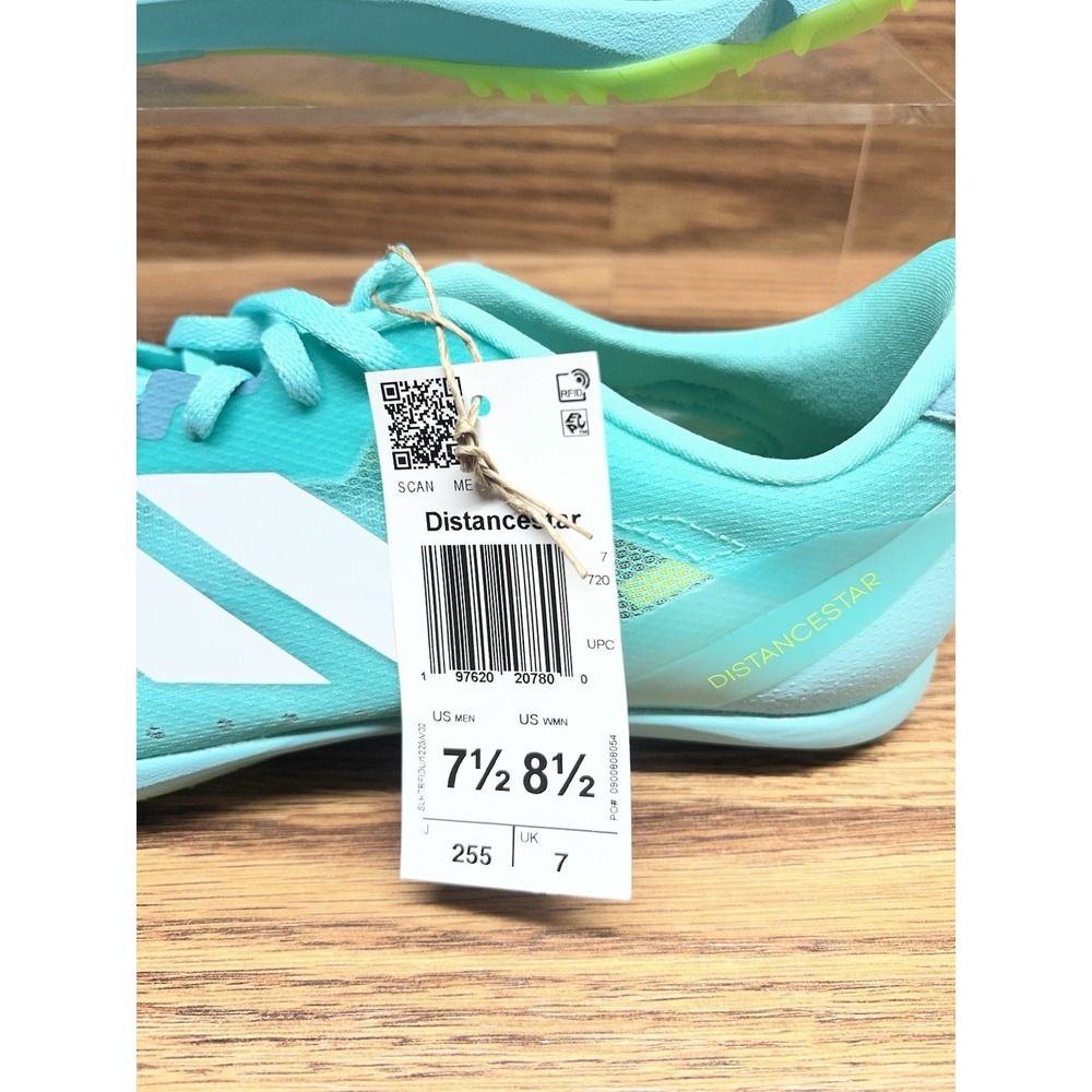 adidas Adizero Distancestar Blue Cloud White Lucid Lemon / JI2999 / Size 7.5 - Picture 12 of 12